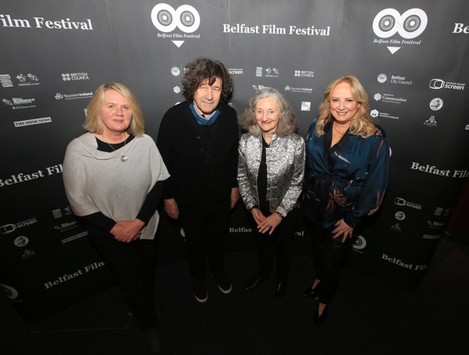 Belfast Film Festival Director Michele Devlin, Stephen Rea, Brid Brennan and journalist Allison Morris.