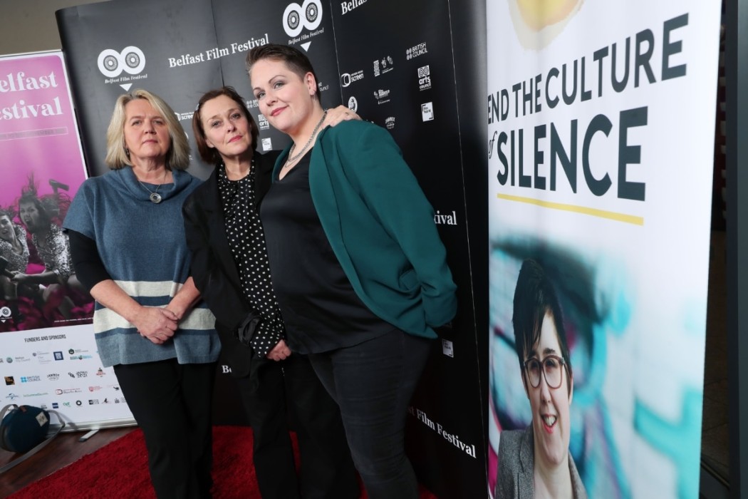 Sara Canning joins Michele Devlin and Alison Millar at the gala screening of ‘Lyra’ as part of the 21st Belfast Film Festival on Sunday evening. 
