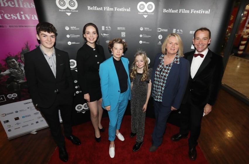‘Here Before’ feature debut by Stacey Gregg and starring Andrea Riseborough closed the 21st Belfast Film Festival.   The event was attended by stars Jonjo O’Neill, Eileen O’Higgins, Lewis McAskie and Niamh Dornan in its stellar line-up.